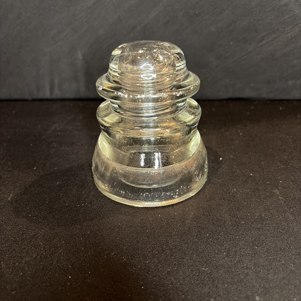 Glass Insulator Whitall Tatum No 1 Clear 78-46 A‎ Made In U.S.A.